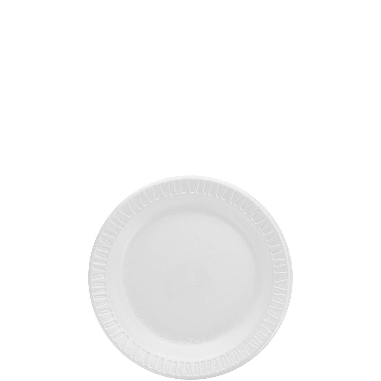 Dart® Quiet Classic® Plate 6X0.61 IN XPS White Round Laminated 125 Count/Pack 8 Packs/Case 1000 Count/Case
