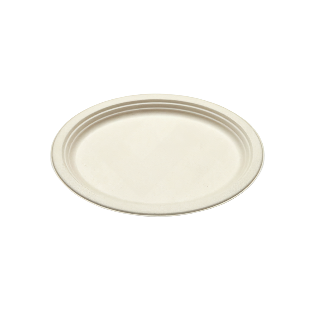Plate 10 IN Plant Fiber Brown Round 500/Case