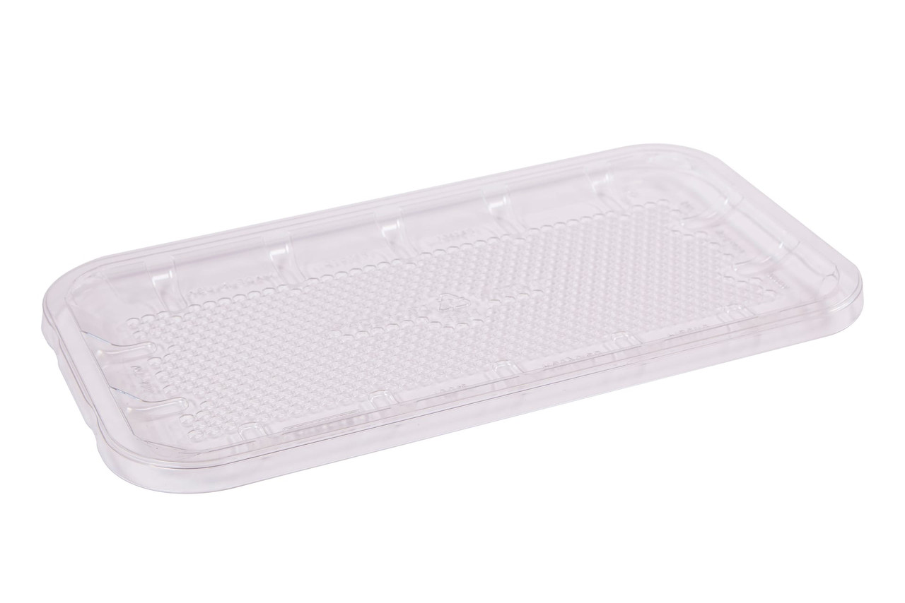 EZ-Tray 10S Meat Tray 10.75X5.75X0.51 IN APET Shallow Clear Rectangle Honeycomb 300/Case