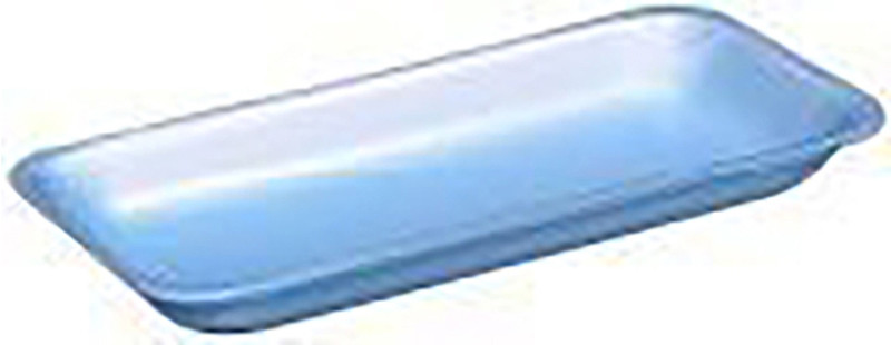 2S Supermarket Tray 8.375X5.875X0.687 IN Polystyrene Foam Blue 500/Case