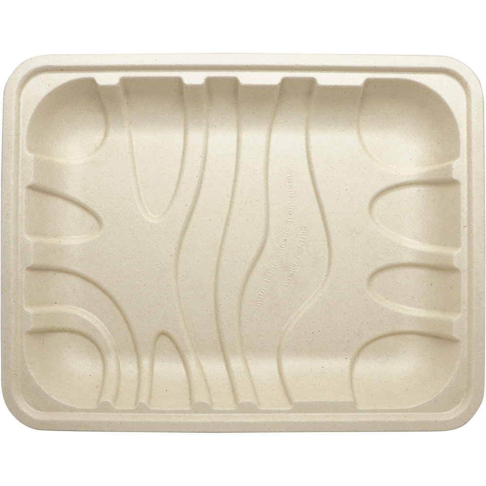 Tray 10.5X8.2X1.25 IN Pulp Fiber 480/Case