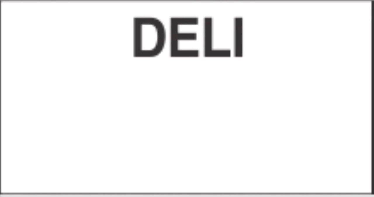 Monarch 1110/FEB-120 Deli Gun Label Black White 16/Pack