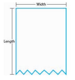 Scale Label 2.7IN X1020FT White Continuous Strip Blank 10/Case