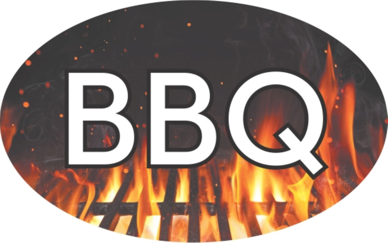 BBQ Meat Flavor Label 1.25X2 IN Oval 4 Color Process 500 Count/Roll 20 Rolls/Case 10000 Count/Case