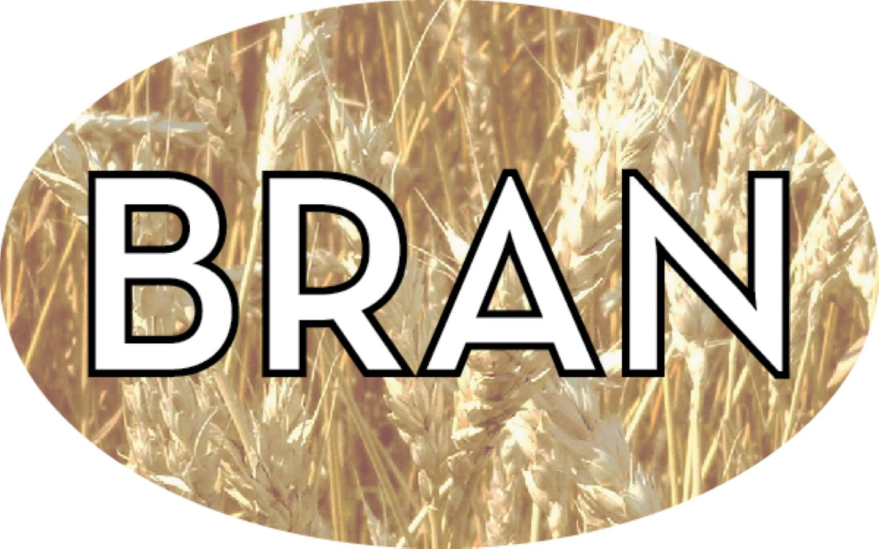 Bran Bakery Flavor Label 1.25X2 IN Oval 4 Color Process 500 Count/Roll 5 Rolls/Sleeve