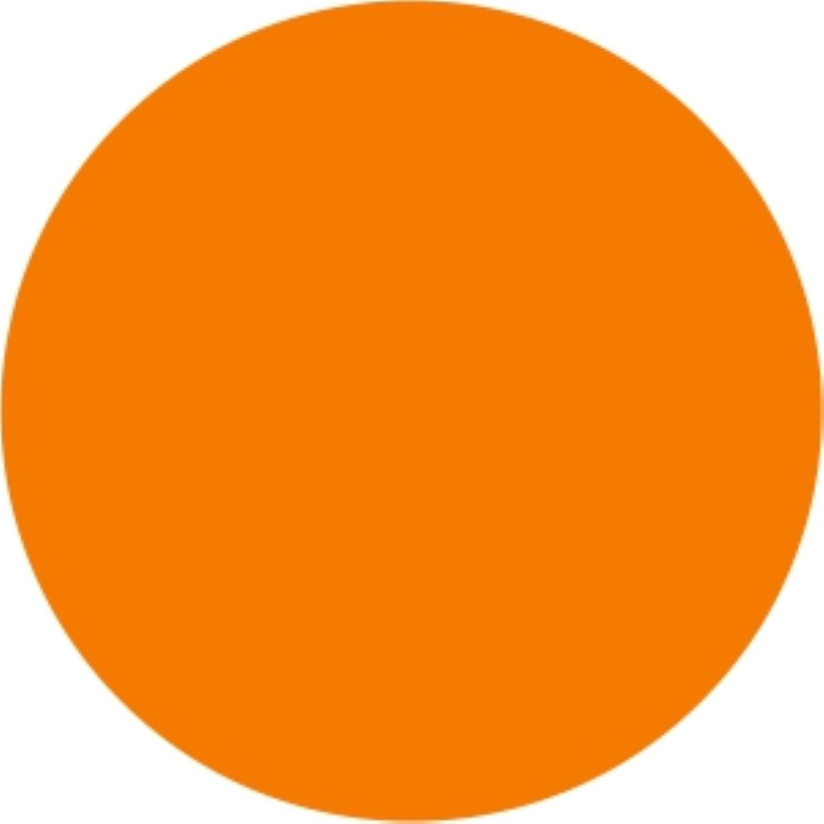 Blank Expiration Label 1 IN Orange Circle All Temperature Permanent 1000 Count/Roll 12 Rolls/Case 12000 Count/Case