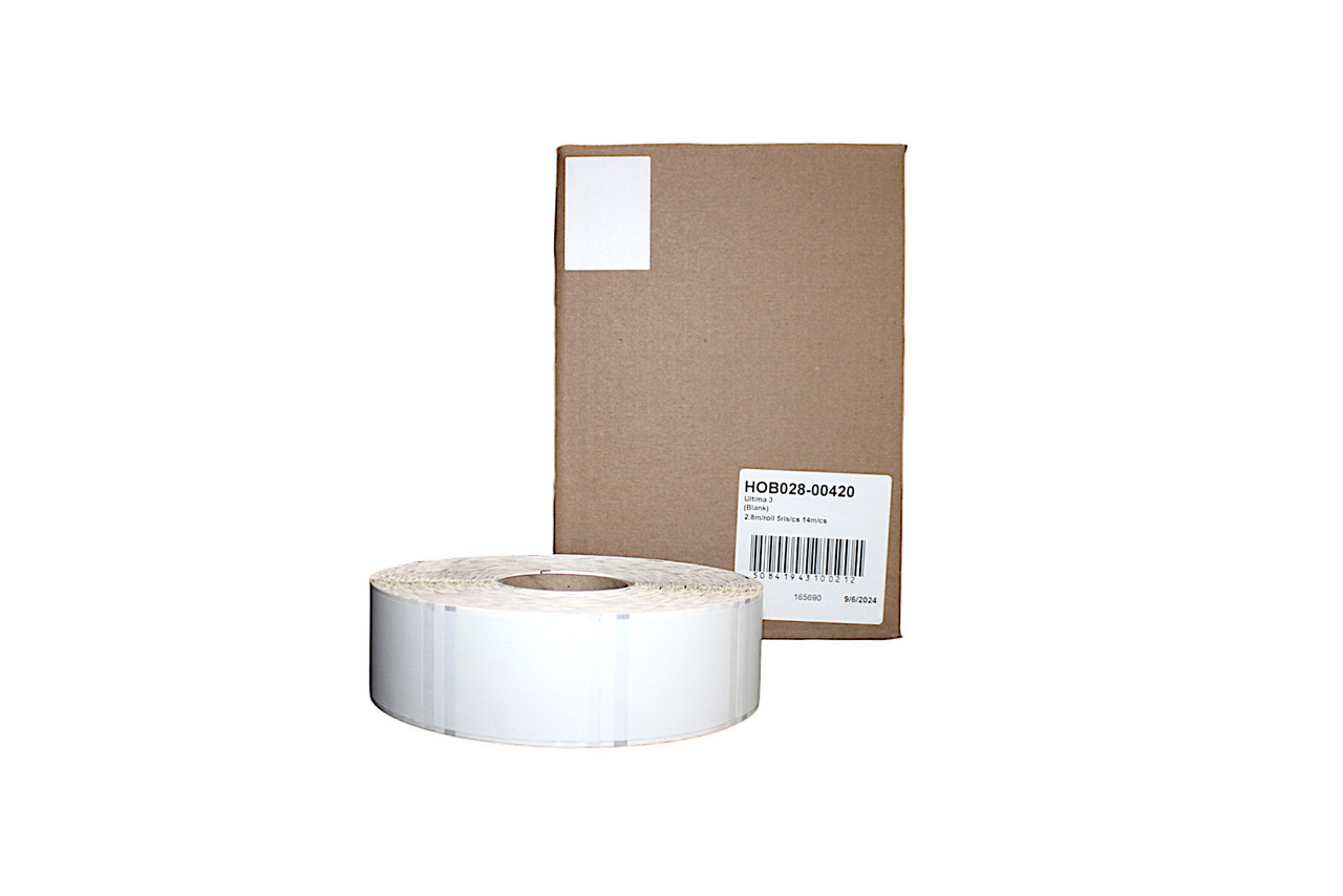 Ultima 3 Blank Label 2.25X3.0 IN 2800 Count/Roll 5 Rolls/Case 14000 Count/Case