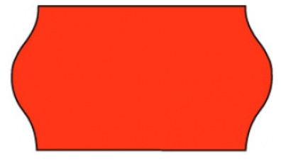 Dymo 1600 Label Fluorescent Red 16500/Box