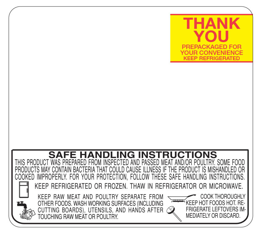 Toledo 315/317 ET Thank You Label 2.4 IN 19000/Case