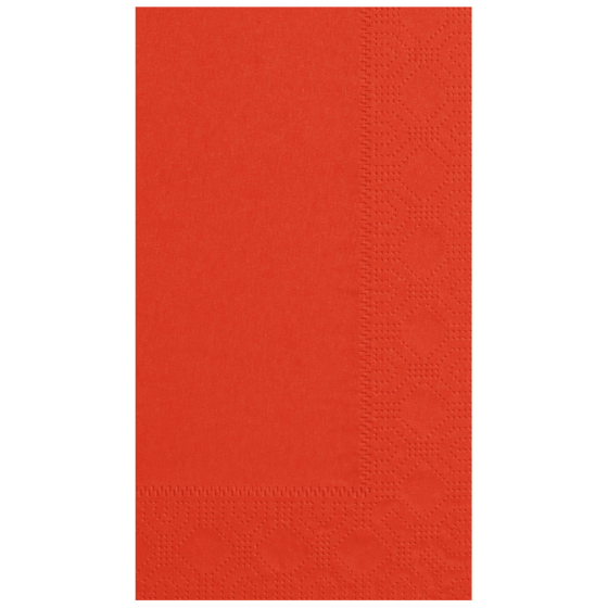 Dinner Napkins 15X17 IN Orange 2PLY 1/4 Fold 1000/Case