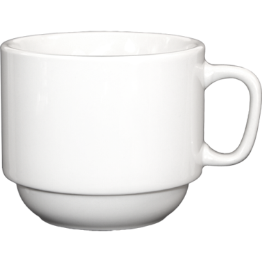 Dover™ Cup 3.13X2.63 IN 7 European White Round Rolled Edge With Handle Stackable 36/Case
