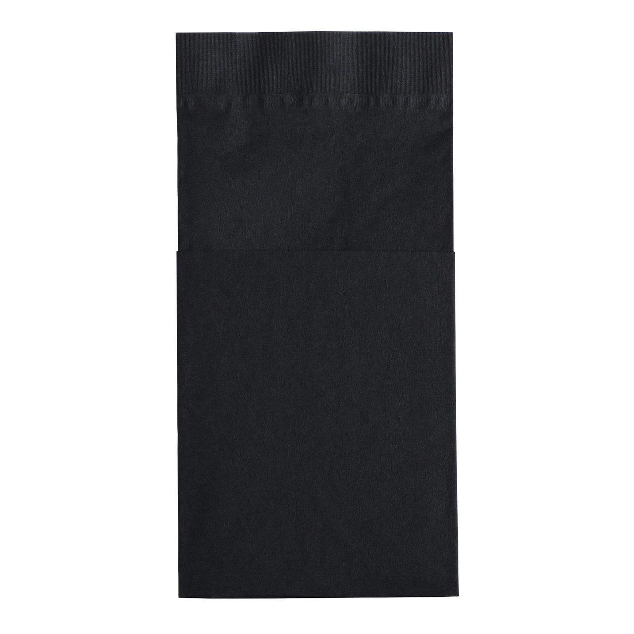 Quickset® Dinner Napkins 17X17 IN 8.25X4.25 IN Black Paper 2PLY Pocket Embossed 800/Case