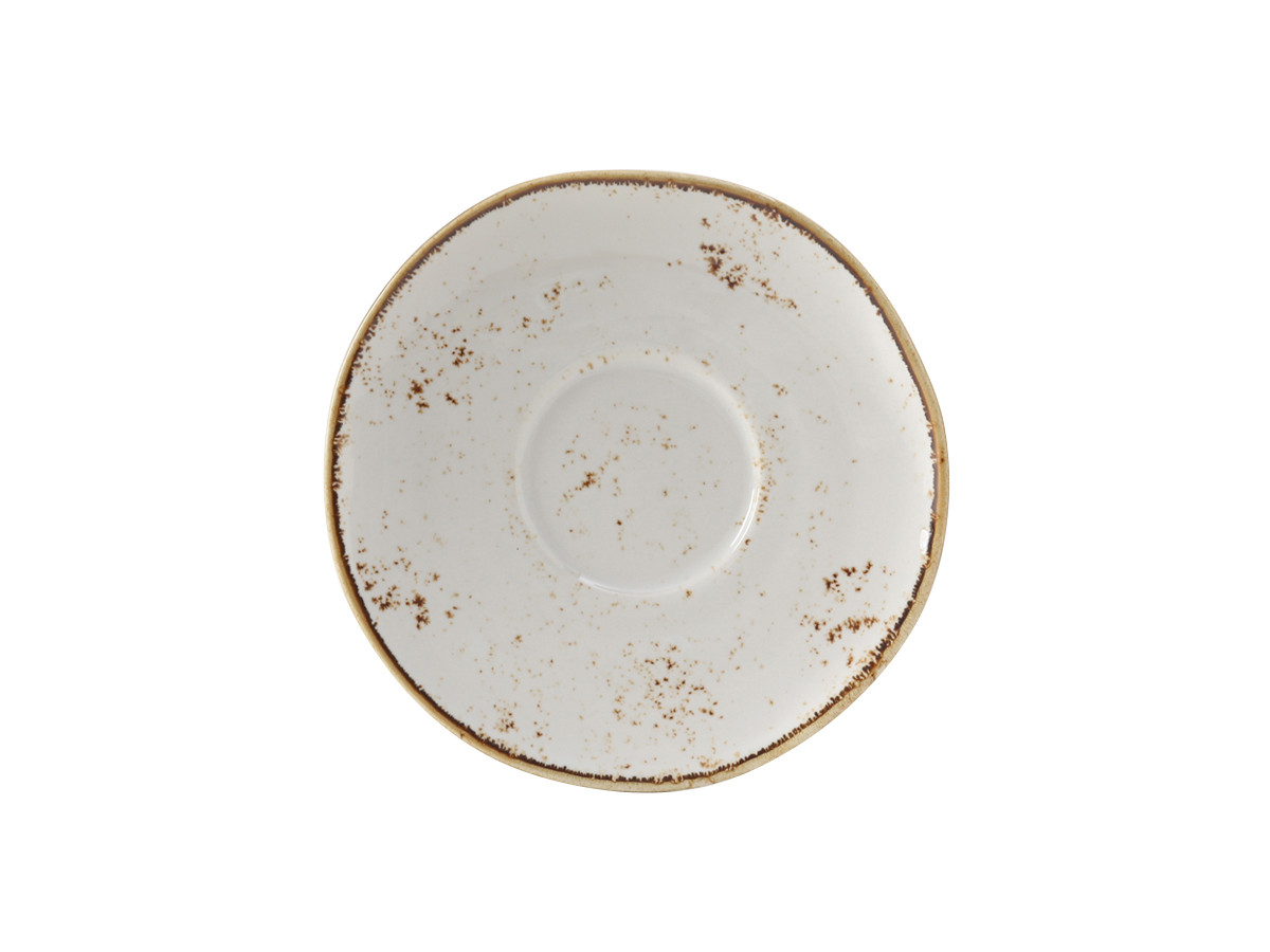 TuxTrendz Artisan Geode Saucer 6.375 IN China Agave Round Fully Vitrified 24/Case