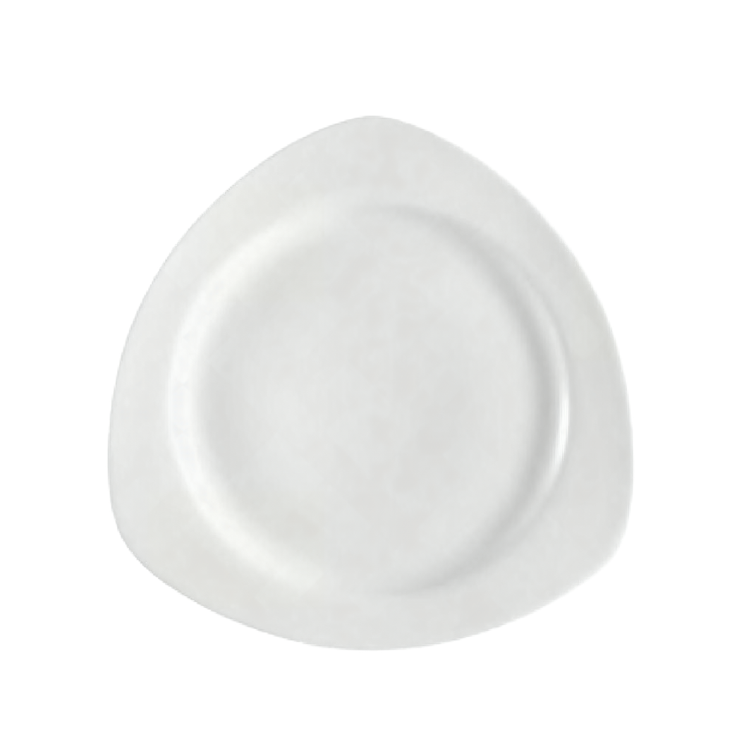 Plate 11.25 IN White Triangle 12/Case