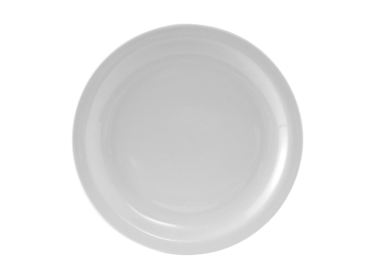 Colorado Plate 9 IN China Porcelain White Round Narrow Rim Fully Vitrified 24/Case