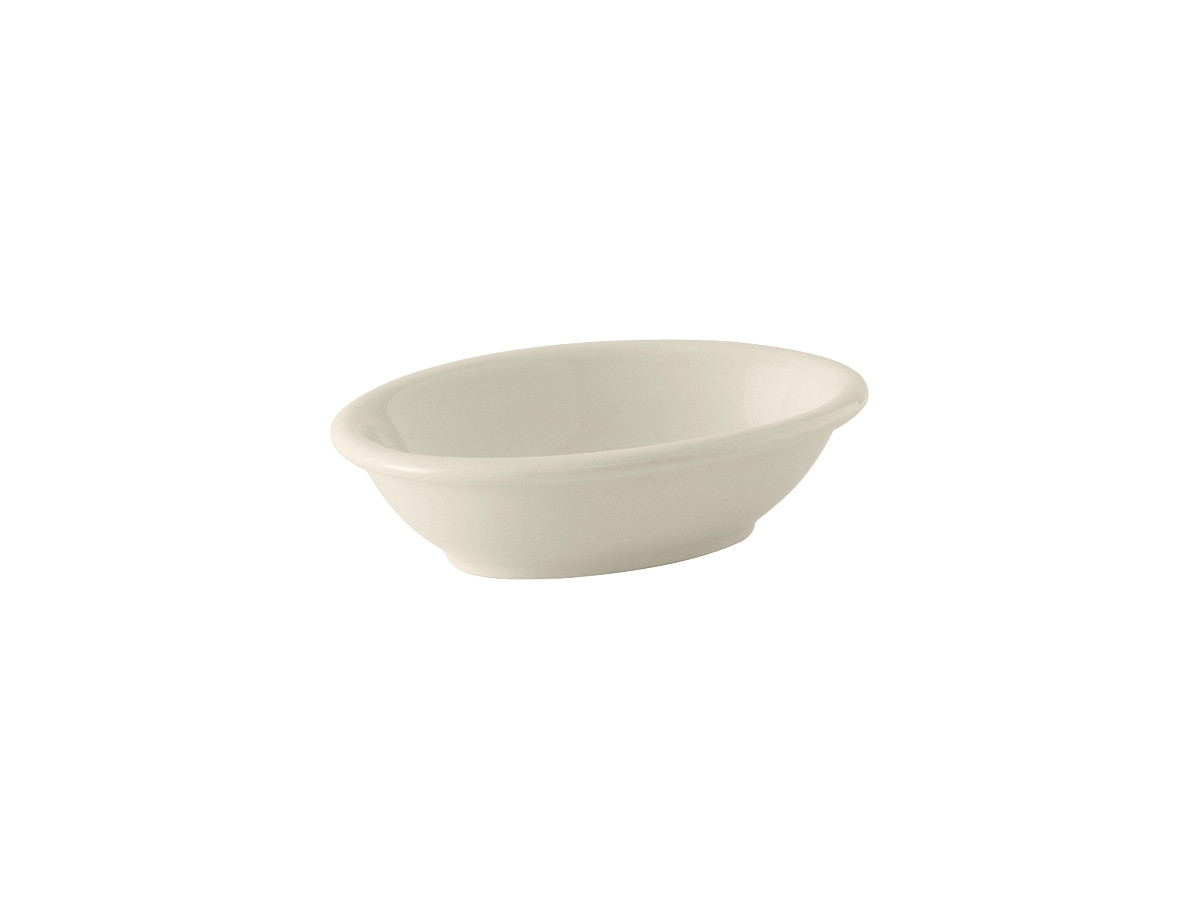 Fruit Dish 5 OZ China Eggshell Oval Fully Vitrified Oven Safe Dishwasher Safe Microwave Oven Safe 12/Case