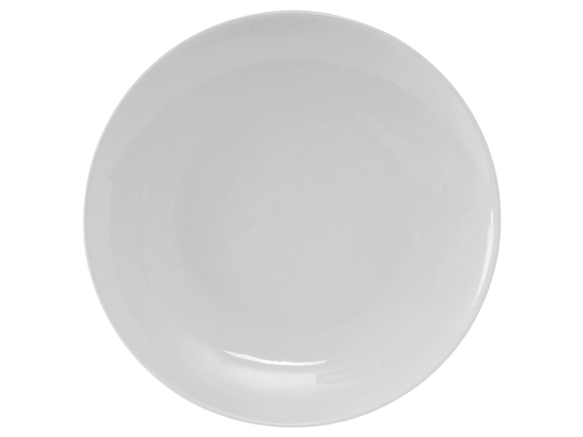 Florence Plate 11.75 IN China Porcelain White Round Coupe Fully Vitrified 12/Case