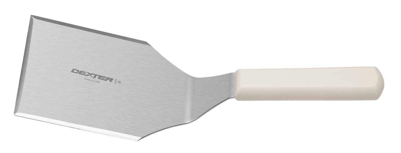 SANI-SAFE® Hamburger Turner 5X4 IN Stainless Steel White Solid 1/Each