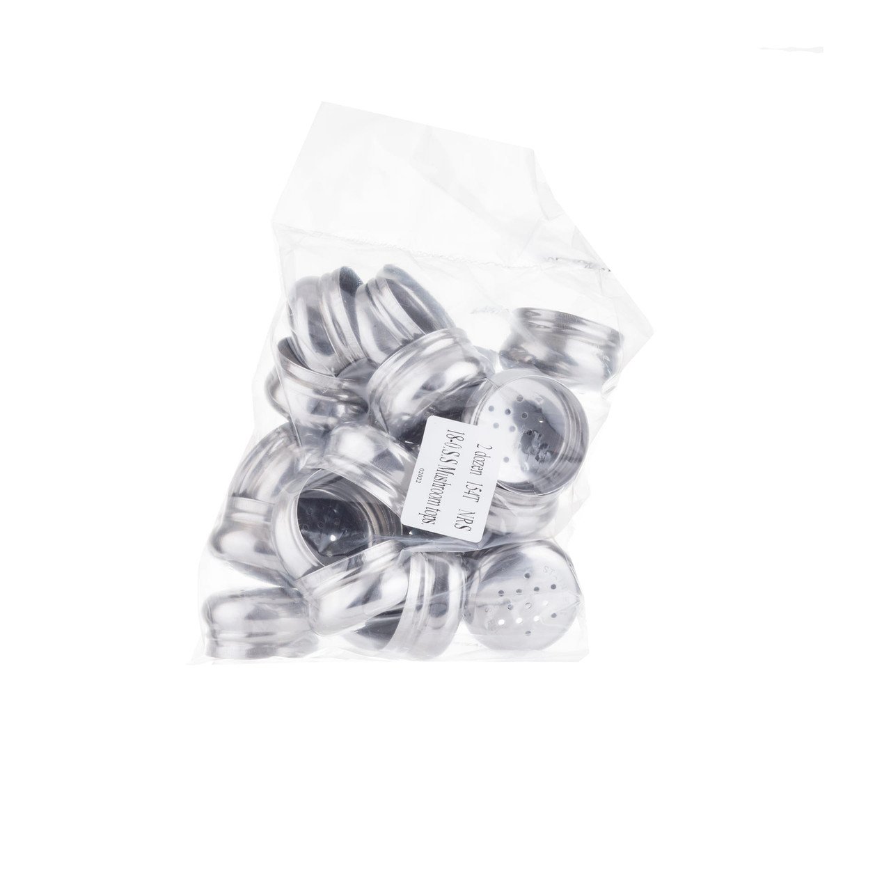 Salt & Pepper Shaker Top Stainless Steel For Fits 154 Bh2 Bh3 & Gn Replacement 1/Dozen