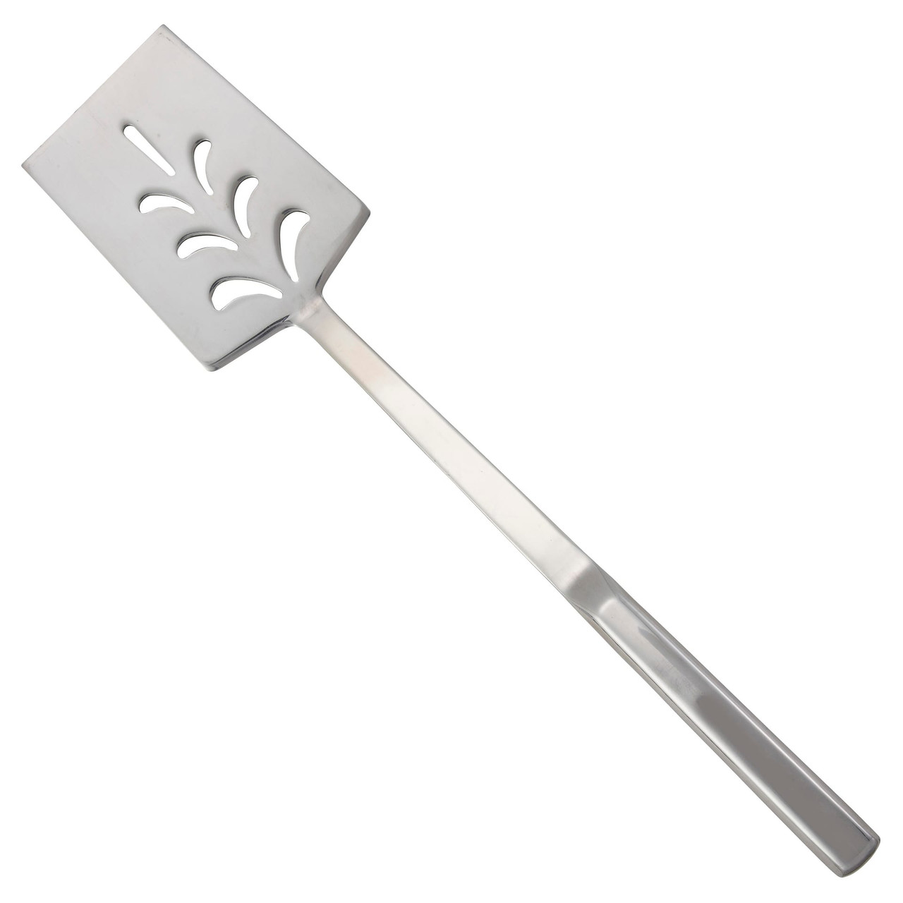 Hamburger Turner 14.38X3.25X0.75 IN Stainless Steel Perforated 1/Each