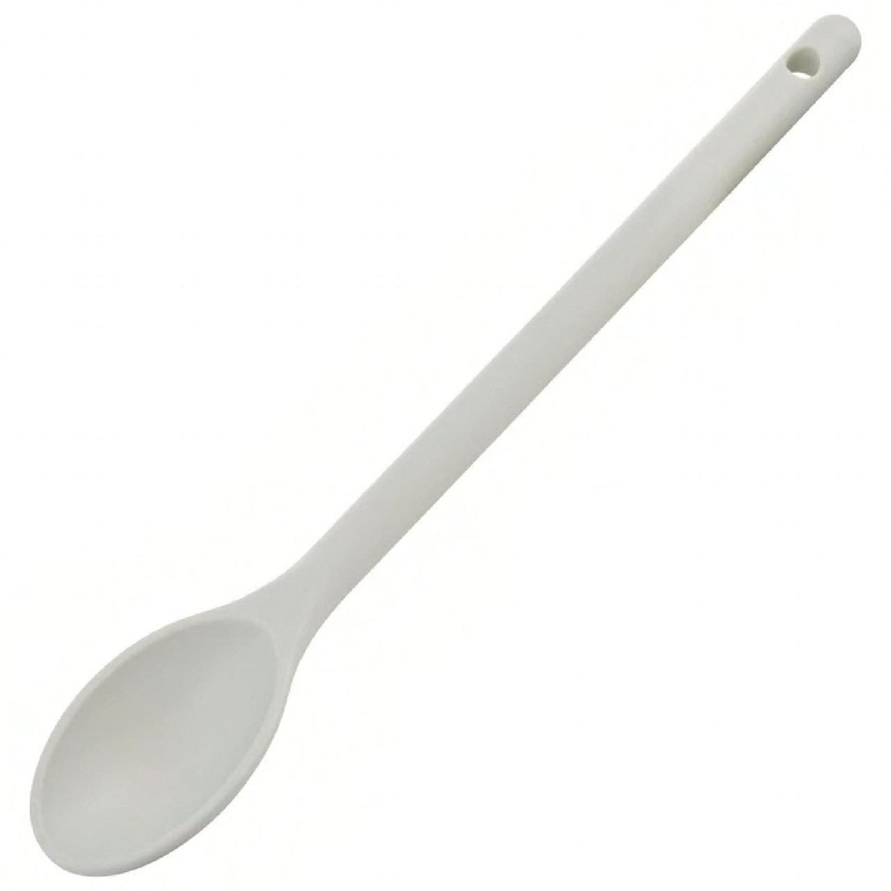 Spoon 12 IN Nylon Off-White BPA Free Heat Resistant Up To 400° 12/Dozen