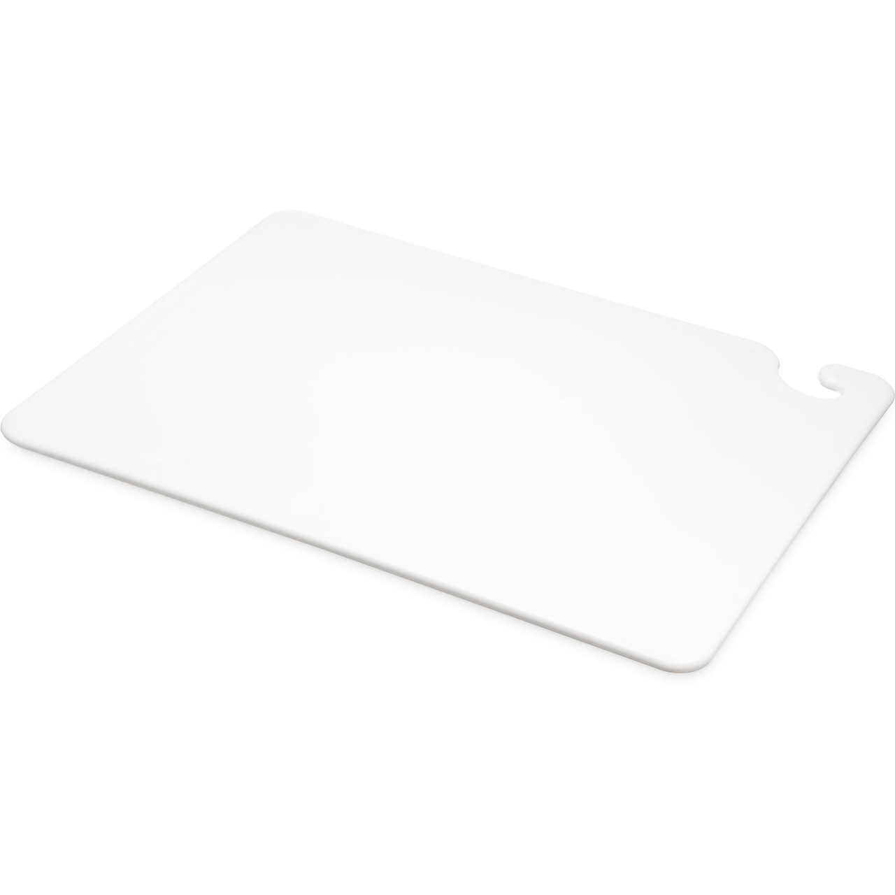 San Jamar Cut-N-Carry Cutting Board 15X20X0.5 IN White 1/Each