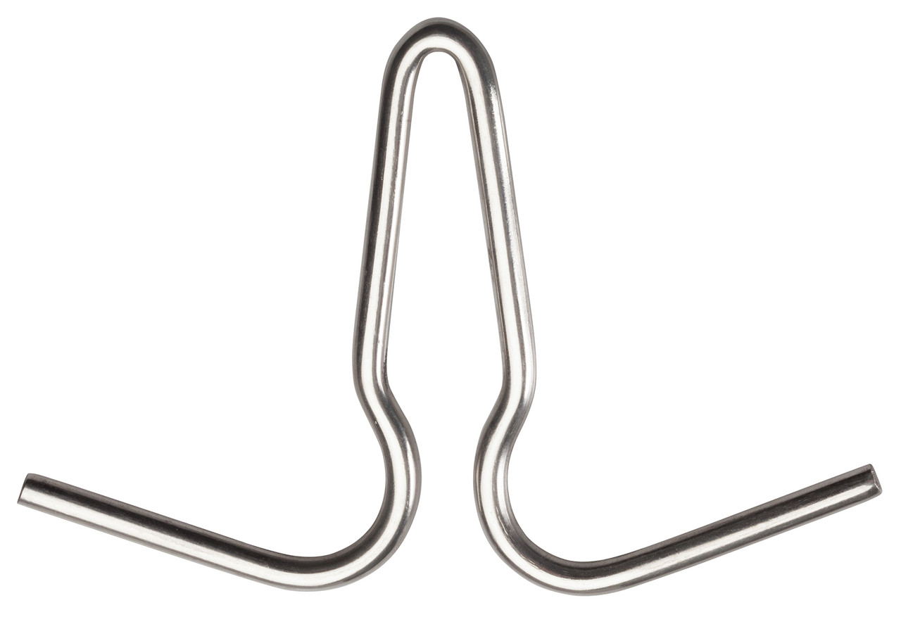 Pot Hook 5.875X4X0.25 IN Stainless Steel Double 1/Each
