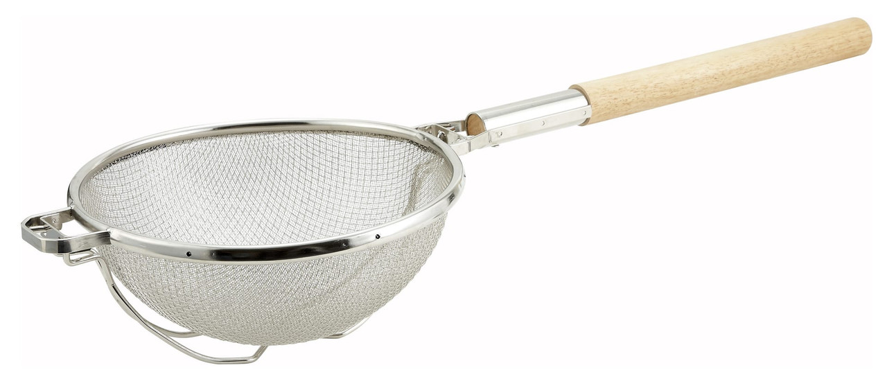 Strainer Steel Mesh Double Mesh Round Handle 1/Each