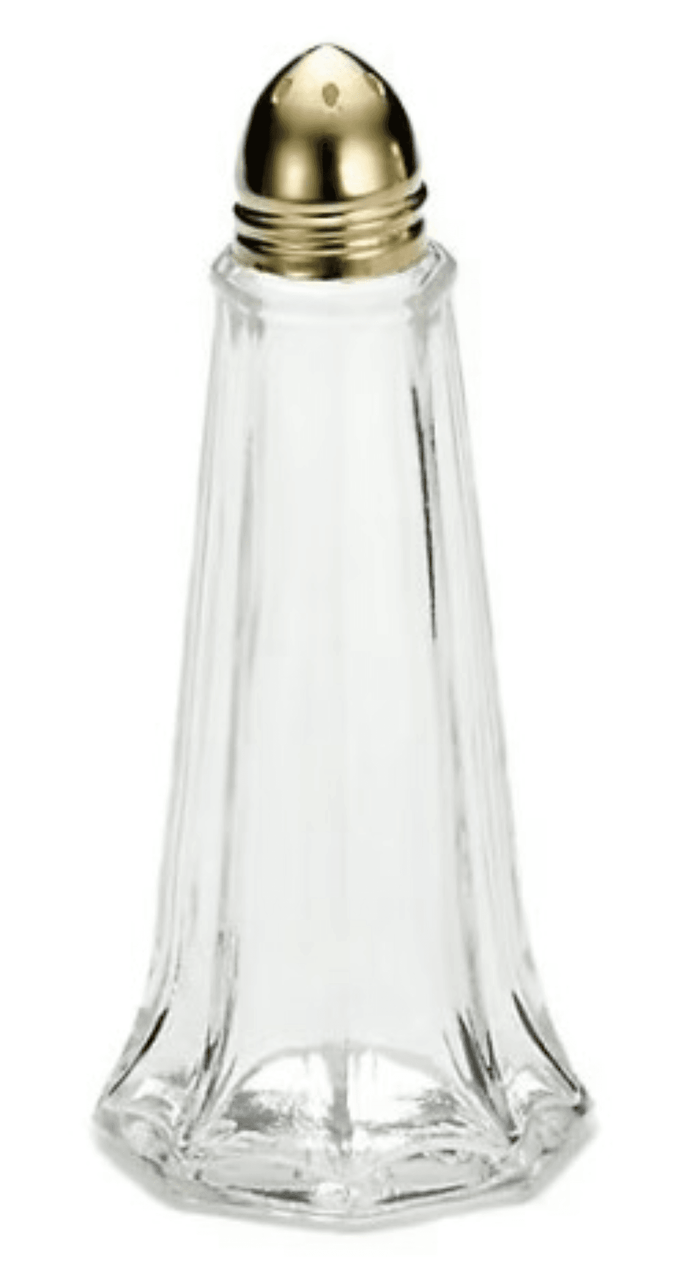 Salt & Pepper Shaker 1 OZ Eiffel Tower Gold Top 12/Pack
