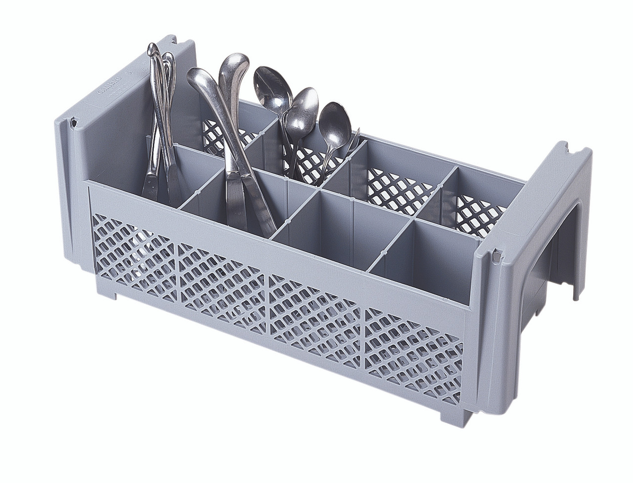 Flatware Basket 8 Compartment Gray 1/Each