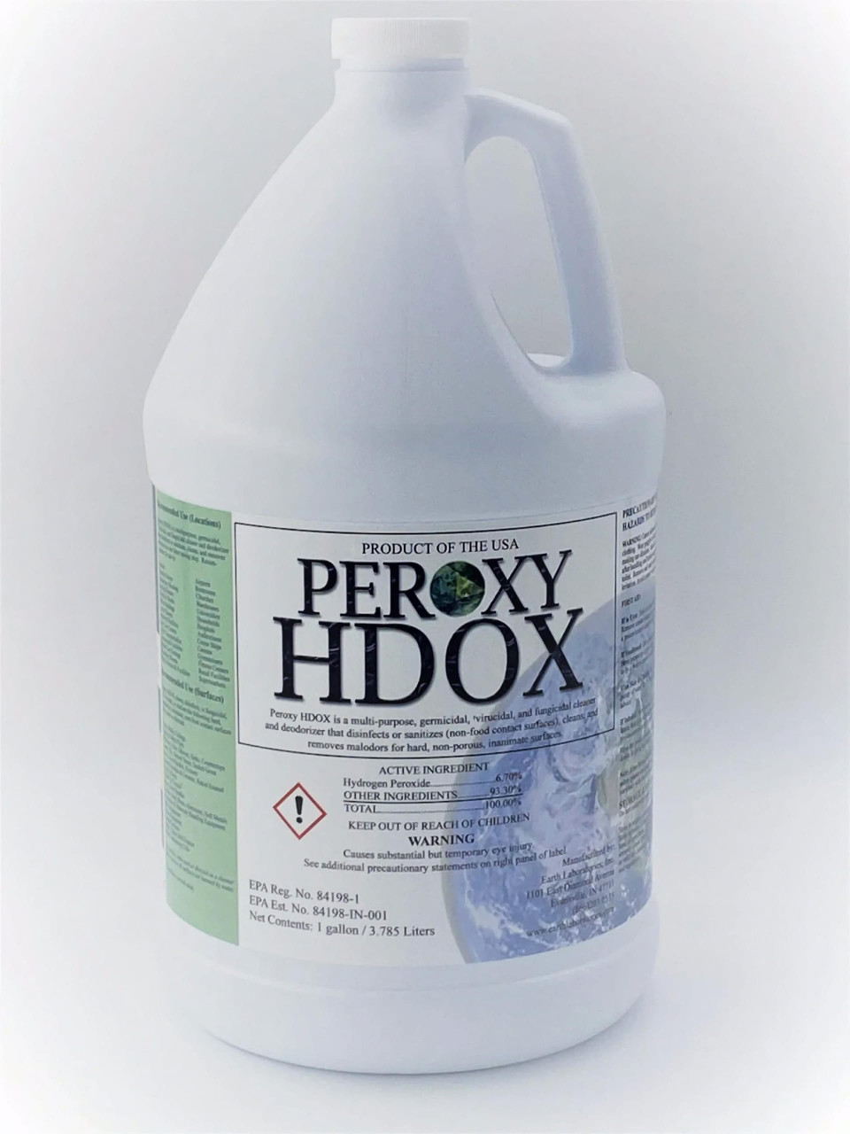 Peroxy HDOX All Purpose Cleaner One-Step Disinfectant Sanitizer 1 GAL Multi Surface Concentrate Virucidal 4/Case