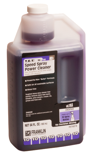 Fuller T.E.T. #10 Speed Spray Power Cleaner Menthol All Purpose Cleaner 64 OZ Concentrate Non-Butyl Multi-Use 2/Case