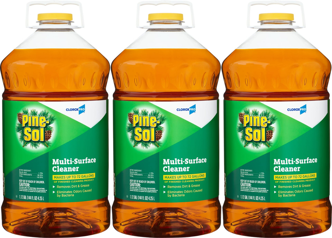 Pine-Sol® Pine All Purpose Cleaner Deodorizer 1.125 GAL Multi Surface Concentrate Antibacterial 3/Case