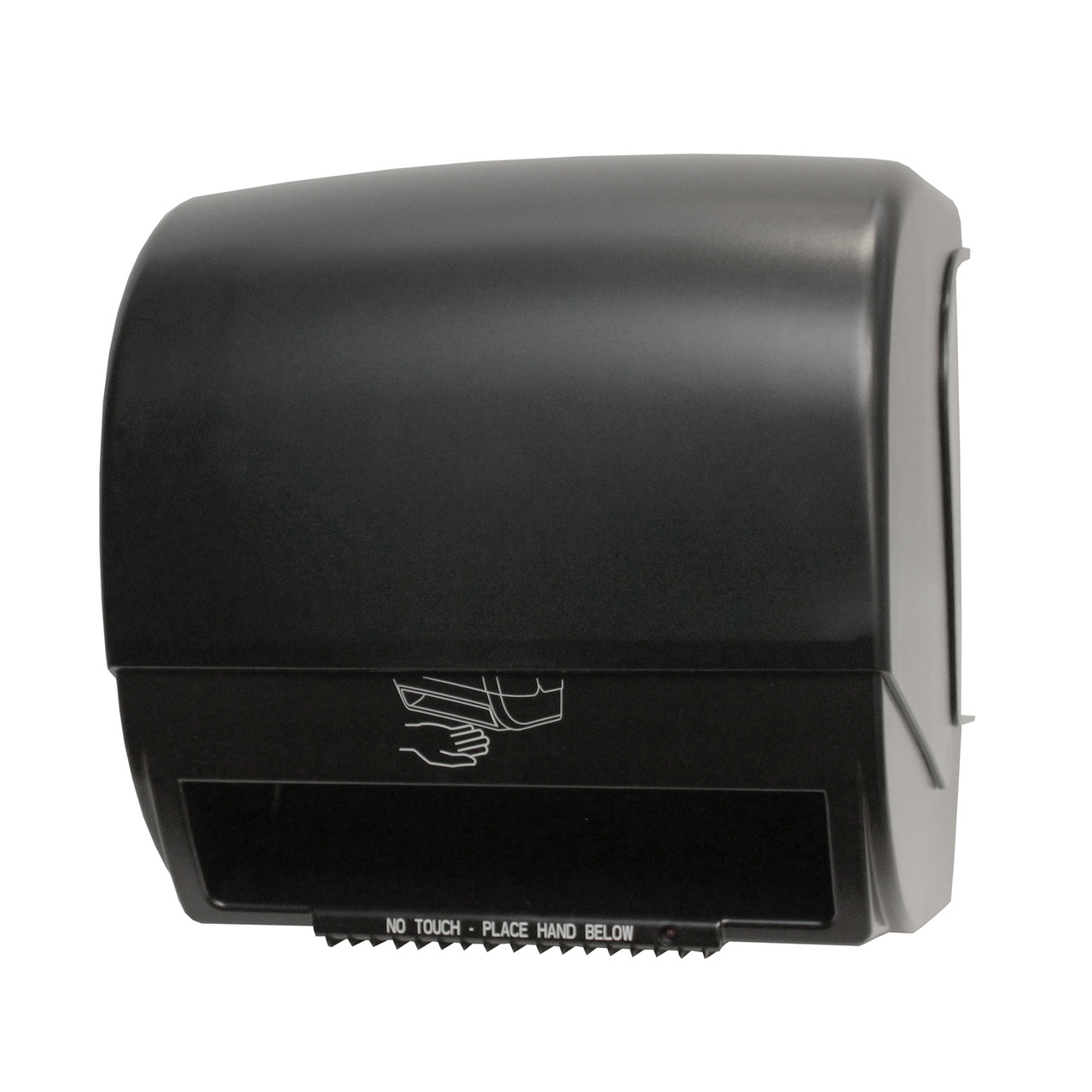 Palmer Fixture Electronic Hands Free Roll Paper Towel Dispenser - 6” Black Translucent TD0234-02