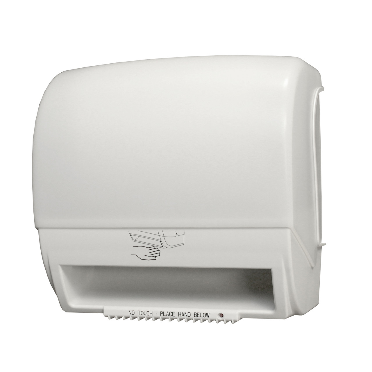 Palmer Fixture Electronic Hands Free Roll Paper Towel Dispenser - 6” White Translucent TD0234-03