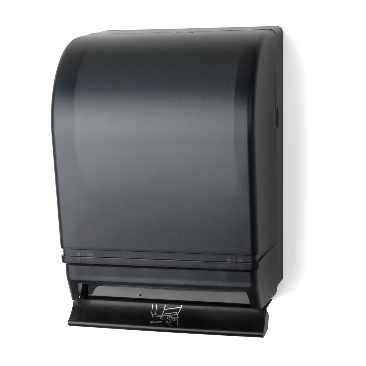 Palmer Fixture Auto-Transfer Push Bar Roll Paper Towel Dispenser with Plastic Back TD0216-02