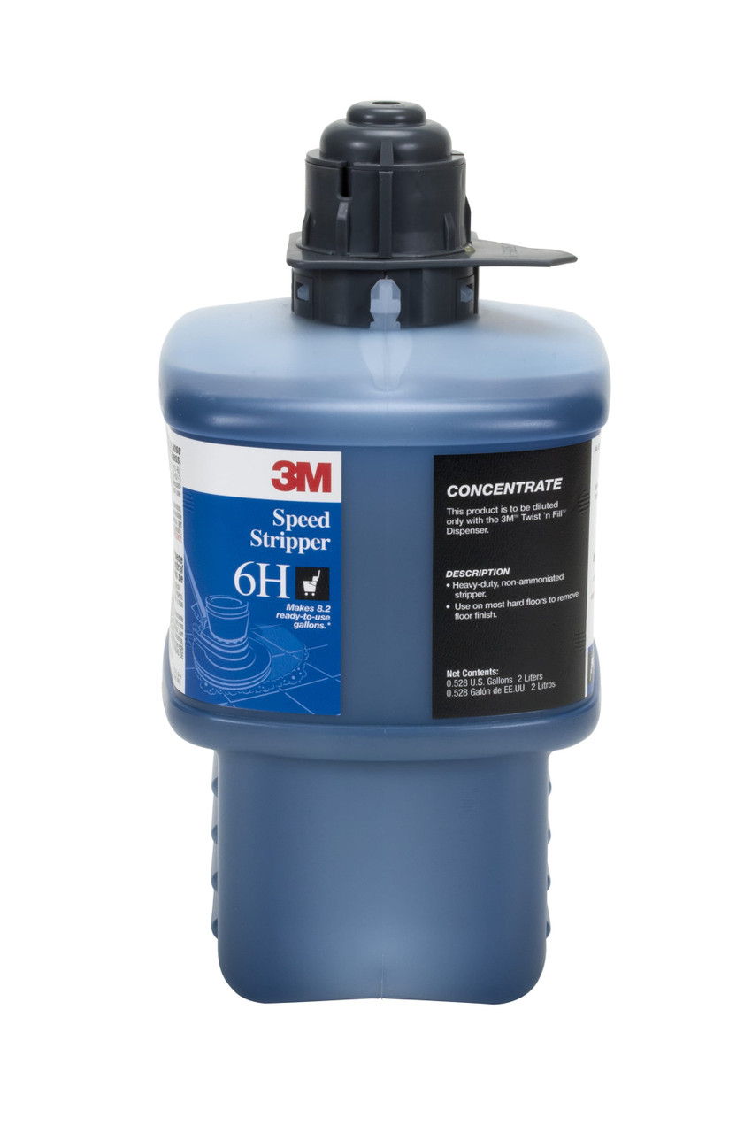 3M™ 6H Mild Scent Floor Stripper 2 L Concentrate Non-Ammoniated 1/Box