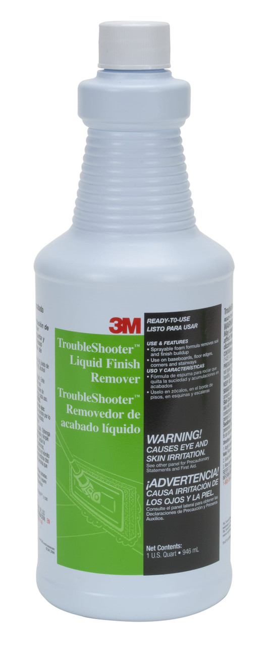 3M™ TroubleShooter Baseboard Stripper 32 FLOZ Heavy Duty RTU Non-Butyl 6/Case