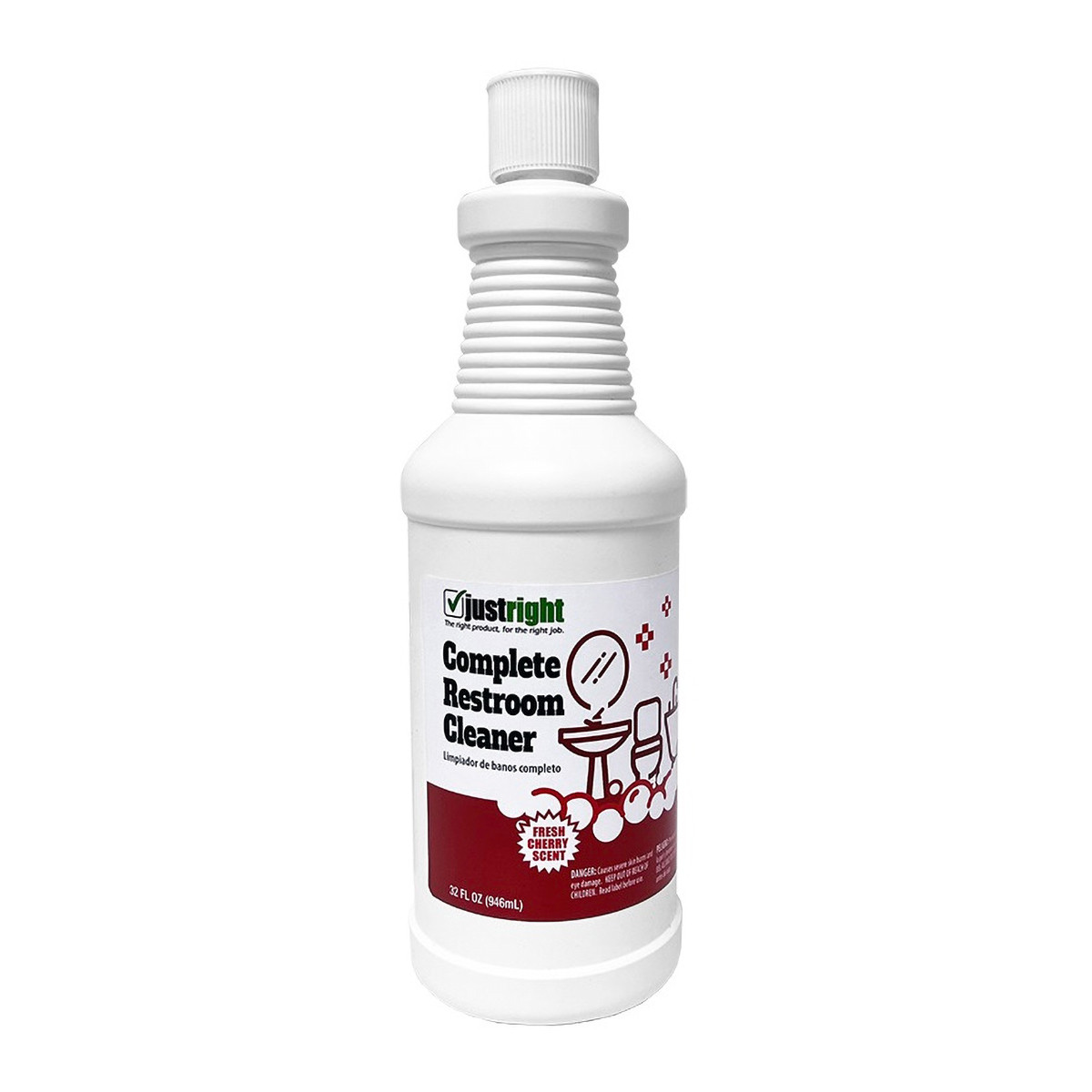Just Right Cherry Cleaner 1 QT Bathroom Liquid 12/Case