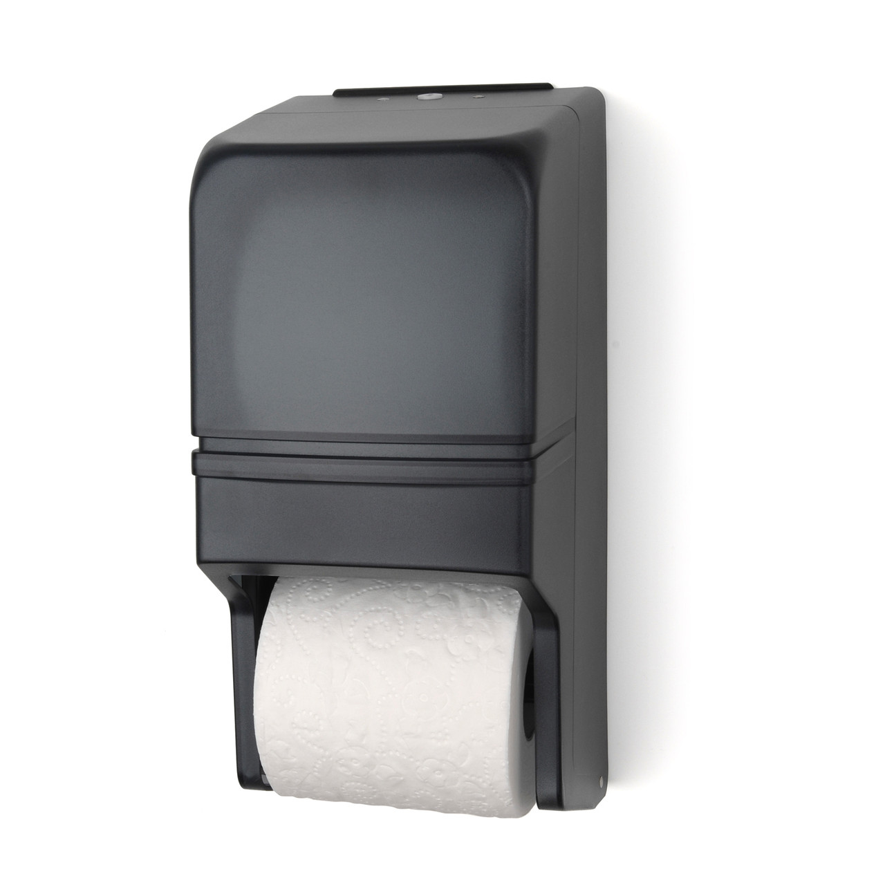 Palmer Fixture Two-Roll Standard Tissue-Dispenser Dark Translucent RD0025-01