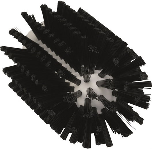 Vikan® Pipe Brush 6.1X3.1X0 IN Medium (MED) PP Polyester Stainless Steel Black Without Handle 1/Each