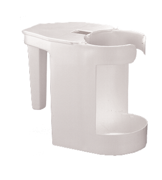 Toilet Bowl Brush & Caddy 1 QT White 1/Each