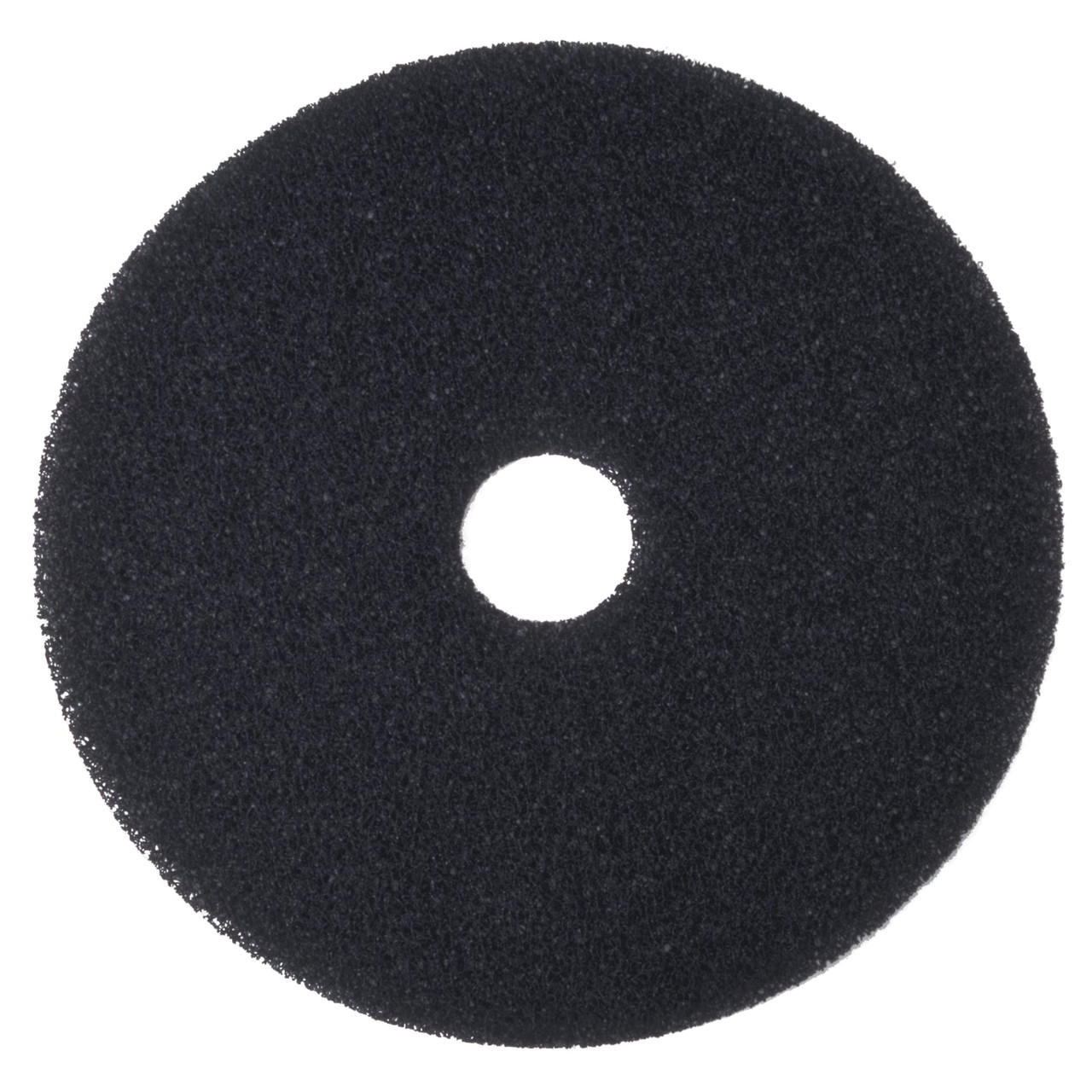 3M™ Scotch-Brite™ Stripping Pad 11X1 IN Black Non-Woven Polyester Fiber Natural Fiber 175-600 RPM Center Hole 5/Case