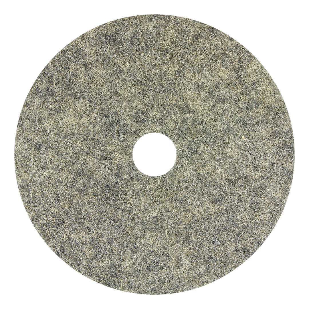 Burnishing Pad 20 IN Natural Polyester Fiber 5/Case