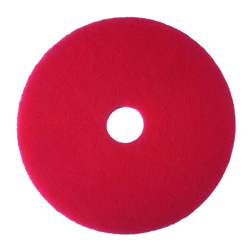 SKILCRAFT® 3M Burnishing Pad 14 IN Red 5/Case