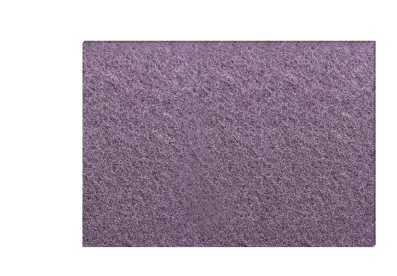 3M™ Scotch-Brite™ Purple Diamond Cleaning Pad 14X20X1 IN Purple Non-Woven Polyester Fiber Nylon Fiber 150-3000 RPM 5/Case