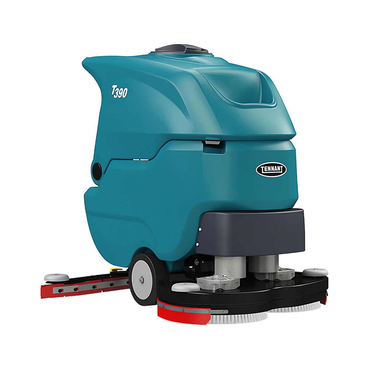 Tennant T390 Floor Scrubber 28IN Teal Self Propel Walk Behind AGM Battery 1/Each