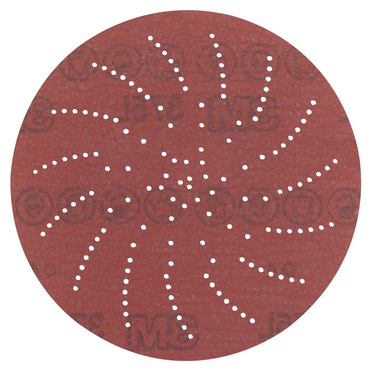 3M Xtract™ Film Disc 375L P80 Floor Pad 5 IN Red P80 Grit 250 Count/Case