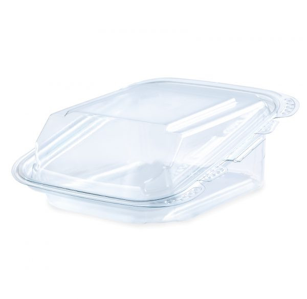Crystal Seal® reFresh® Wrap Take-Out Container PET Angled 200/Case