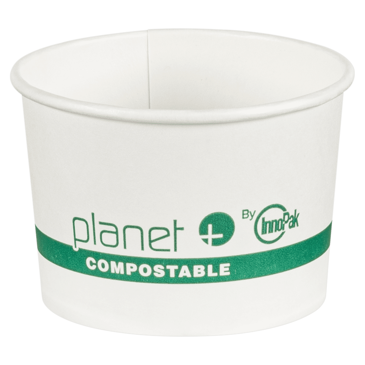 Planet+® Food Container 8 OZ PLA White Laminated 1000/Case